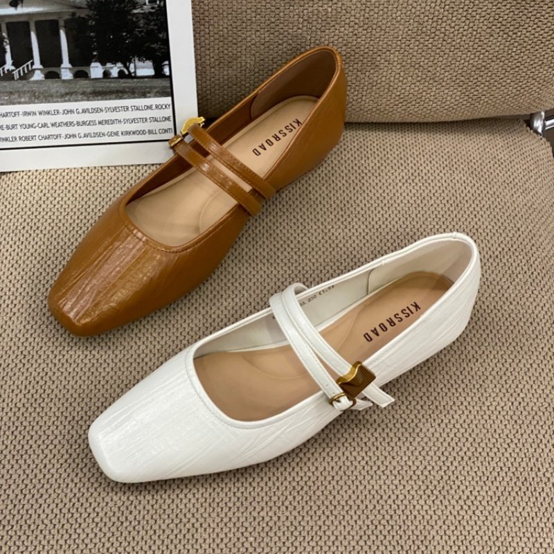 2026春季爆款法式通勤风方头玛丽珍鞋女浅口皮带扣低跟一脚蹬单鞋,女鞋,玛丽珍鞋,淘宝优惠券,粉丝福利购,淘宝优惠卷