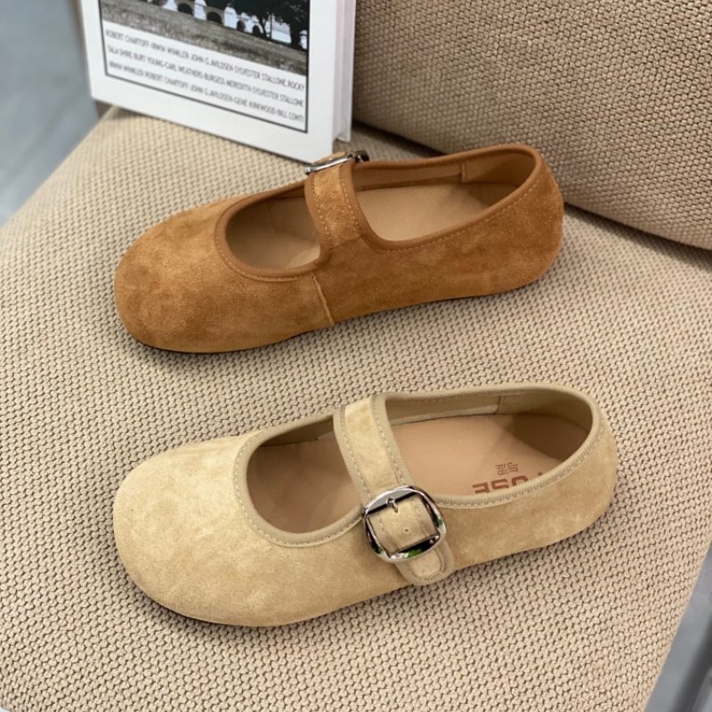 真皮玛丽珍勃肯鞋女2026春季新款平跟磨砂皮圆头一字扣百搭舒适女,女鞋,勃肯鞋/软木鞋,淘宝优惠券,粉丝福利购,淘宝优惠卷