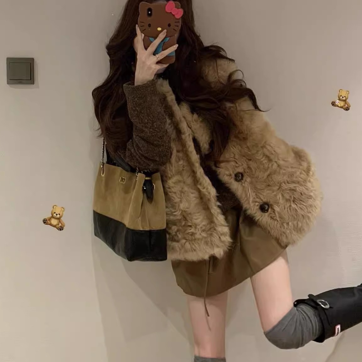 专柜大牌撤回尾单捡漏外贸高端超好看环保皮草毛毛马甲女背心外套