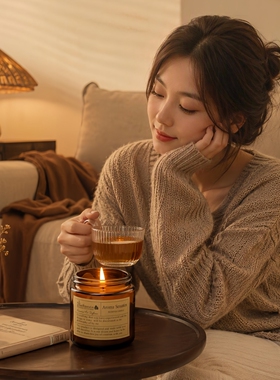 栀子花香薰蜡烛持久留香助眠