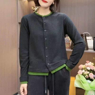 双面绒加厚保暖长袖T恤女秋冬季