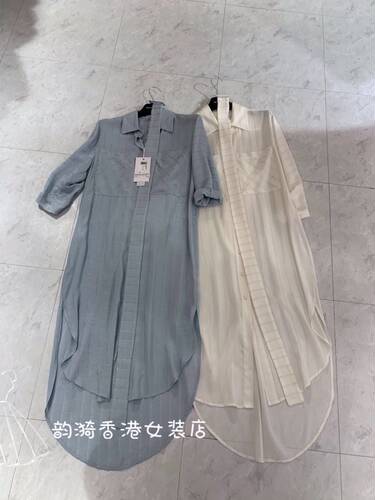 特价意大利品牌imperial正品系带闪亮料衬衫款连衣裙气质春夏现货