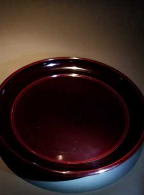 中古限定漆器壶承壶托茶托杯垫茶点盘侘寂茶器茶碟