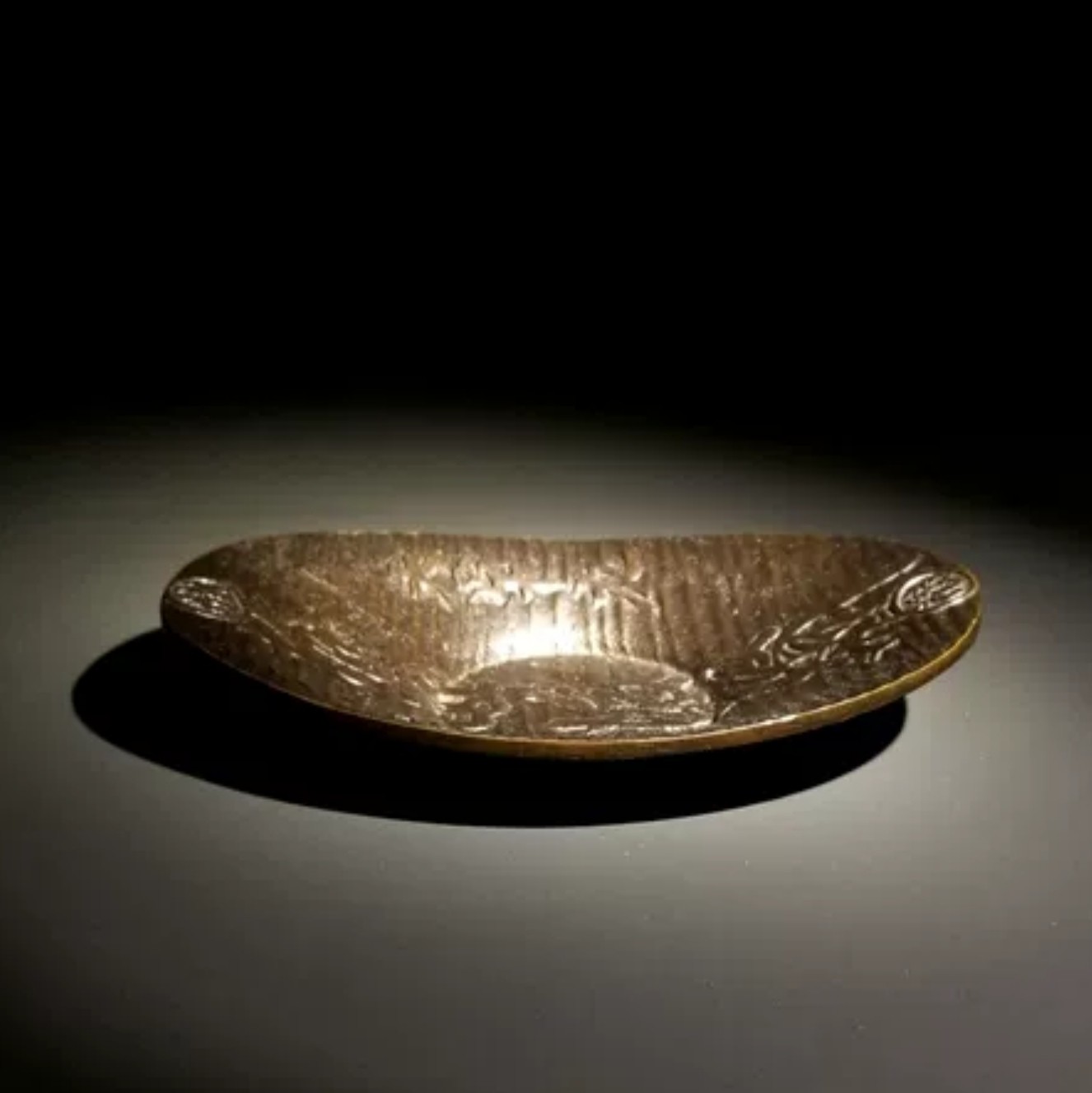 日本进口手工古铜杯垫隔热茶托杯托茶道功夫茶具老物古美艺术