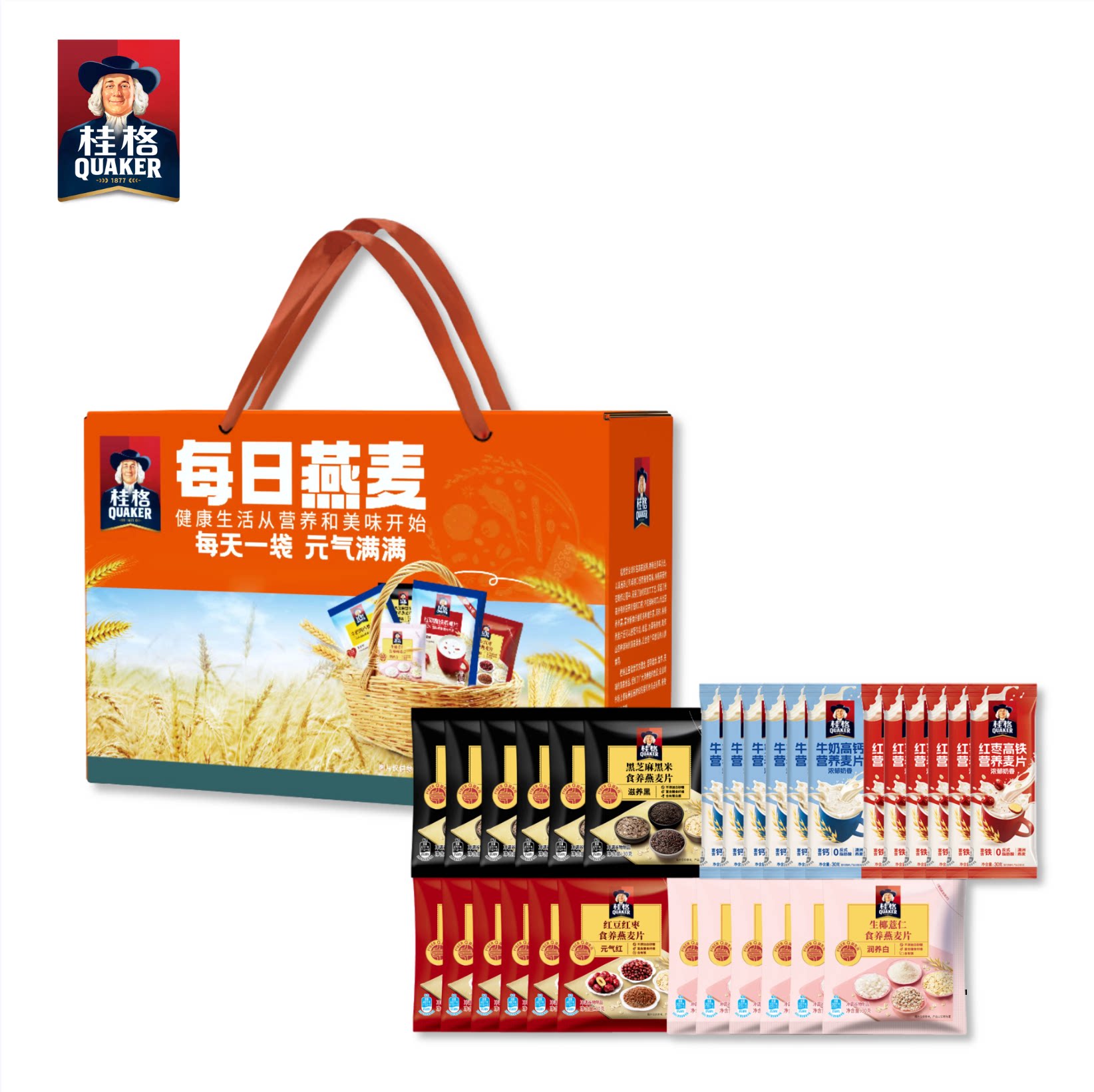 桂格每日燕麦片30包高铁高钙