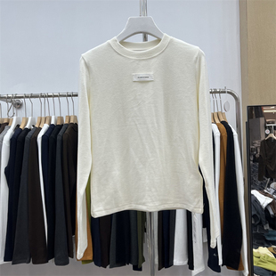 熙6209 新品 4加绒圆领百搭显瘦长袖 T恤女2025冬季 打底衫 yuanxi元