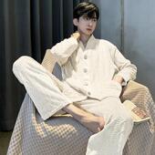 套装 珊瑚绒睡衣男士 海岛绒家居服秋冬款 加厚加绒保暖2025新款 冬季
