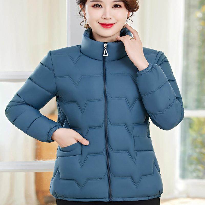 2025新款超轻加厚羽绒棉服女装妈妈装棉衣冬季短款中老年棉袄外套