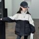女童春秋冲锋衣外套韩版 中大童洋派春秋女孩拼色派克服潮 2025新款