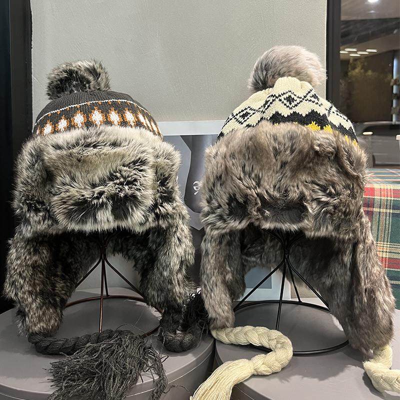 复古毛绒毛线雷锋帽女冬川西草原保暖防寒护耳帽子加厚毛毛飞行帽,服饰配件/皮带/帽子/围巾,帽子,淘宝优惠券,粉丝福利购,淘宝优惠卷