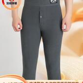 加绒加厚打底裤 冬季 棉毛裤 秋裤 羊羔绒保暖裤 防寒过冬弹力衬裤 男士