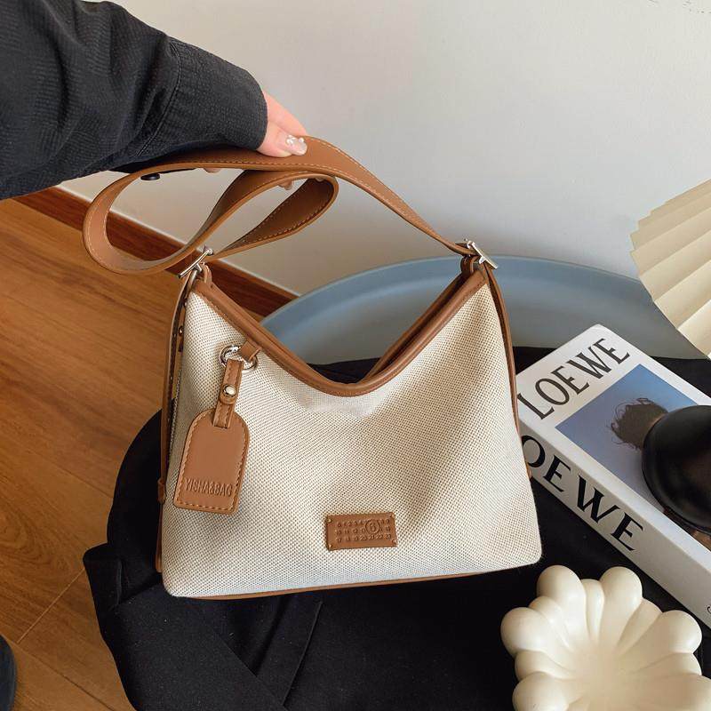 大容量包包女式2025新款超火小众帆布通勤托特包高级感单肩斜挎包,箱包皮具/热销女包/男包,通用款女包,淘宝优惠券,粉丝福利购,淘宝优惠卷