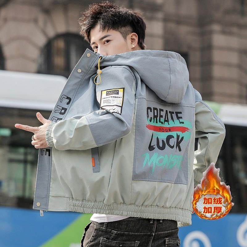 工装羽绒棉服男2025秋冬季韩版潮流休闲夹克时尚棉衣加绒加厚外套,男装,棉衣,淘宝优惠券,粉丝福利购,淘宝优惠卷
