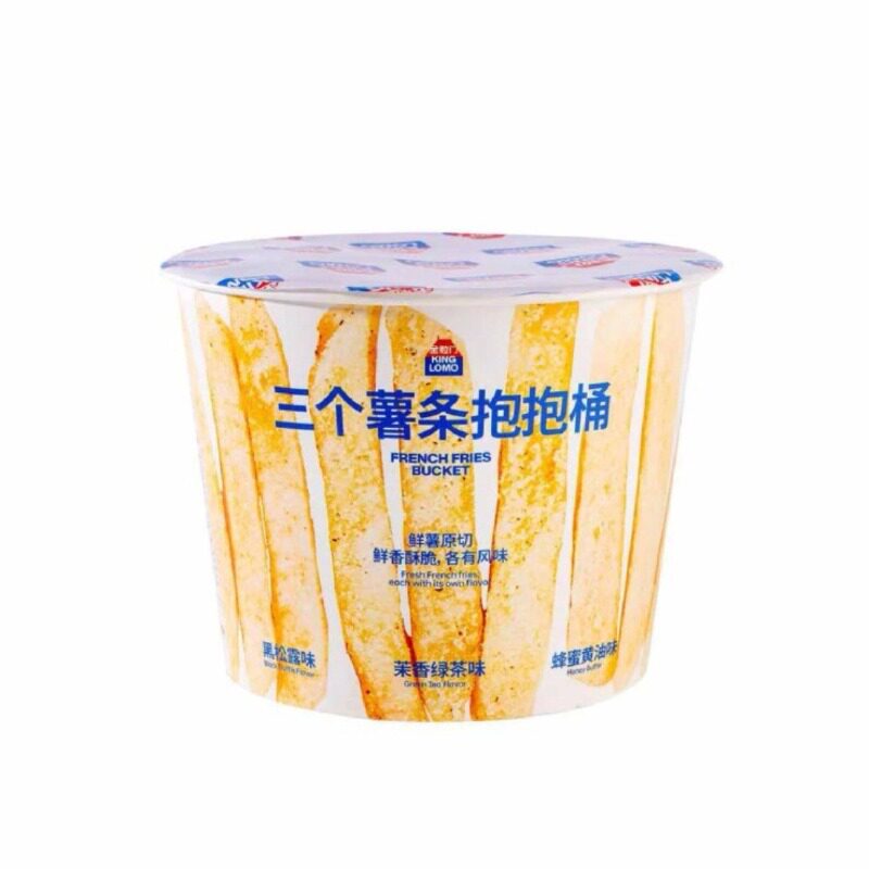 金粒门三个薯条抱抱桶长沙代购蜂蜜黄油味鲜香酥脆黑松露味袋装