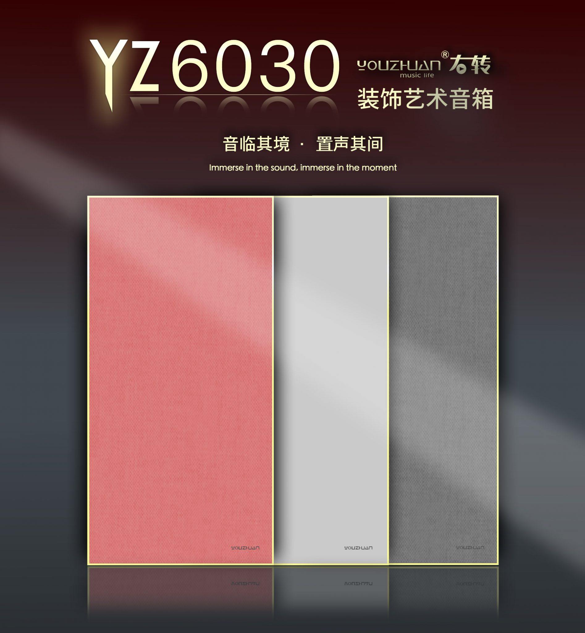 右转YZ6030BT超薄壁画蓝牙音响家用商业背景音乐装饰艺术音箱