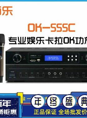 狮乐OK-555C家用KTV家庭影院功放机会议室培训舞台蓝牙功放设备