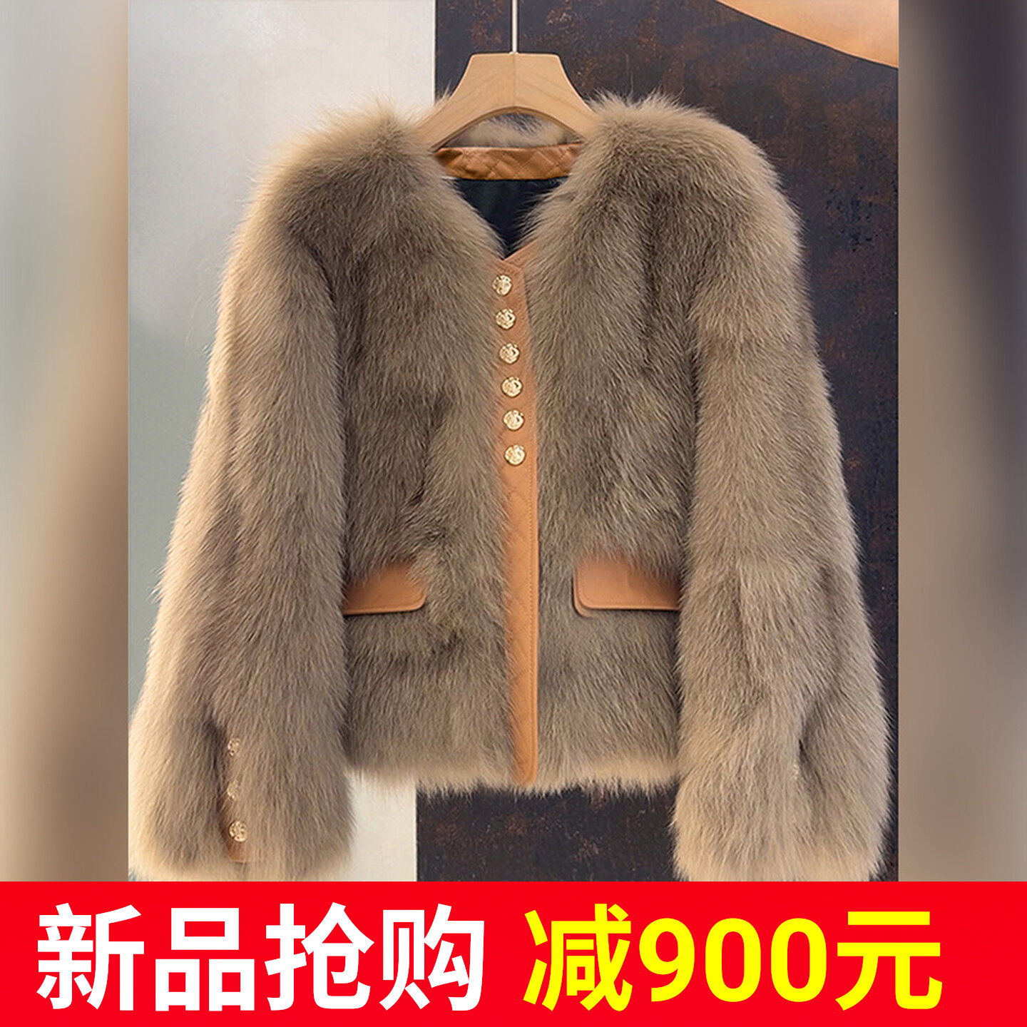 富家千金皮草外套短款显瘦2026超火新款小个子爆款洋气加厚女装冬