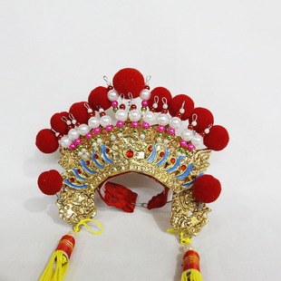 精品金箔五佛帽五佛冠观音帽观音观菩萨帽包邮佛祖帽