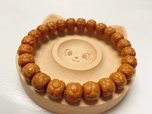 猴头饕餮手串单圈手工精选雕刻立体油性密度足尺寸10.7左右手感好