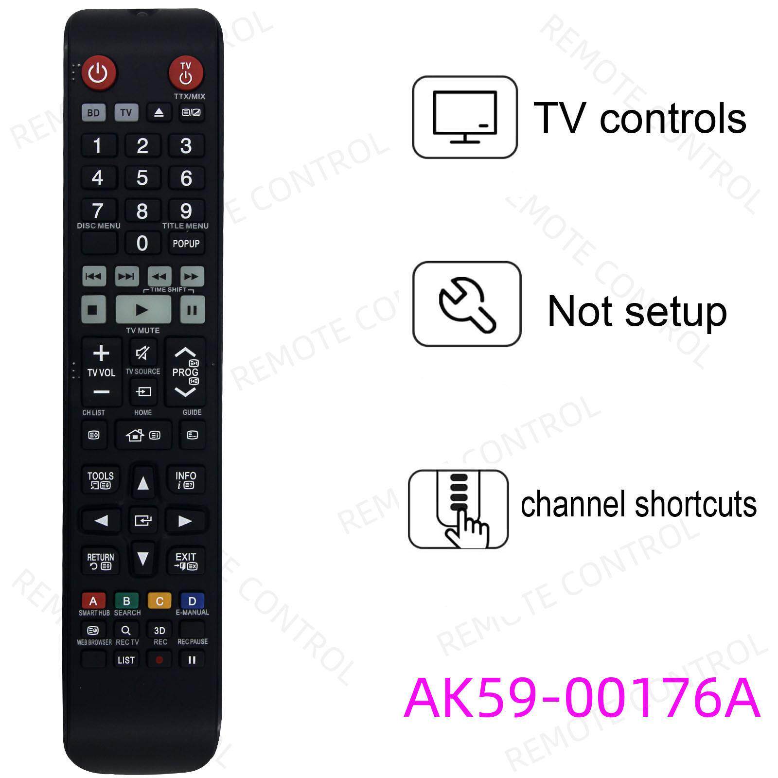 适用于三星蓝光DVD遥控器 AK59-00180A AK59-00179A AK59-00176A