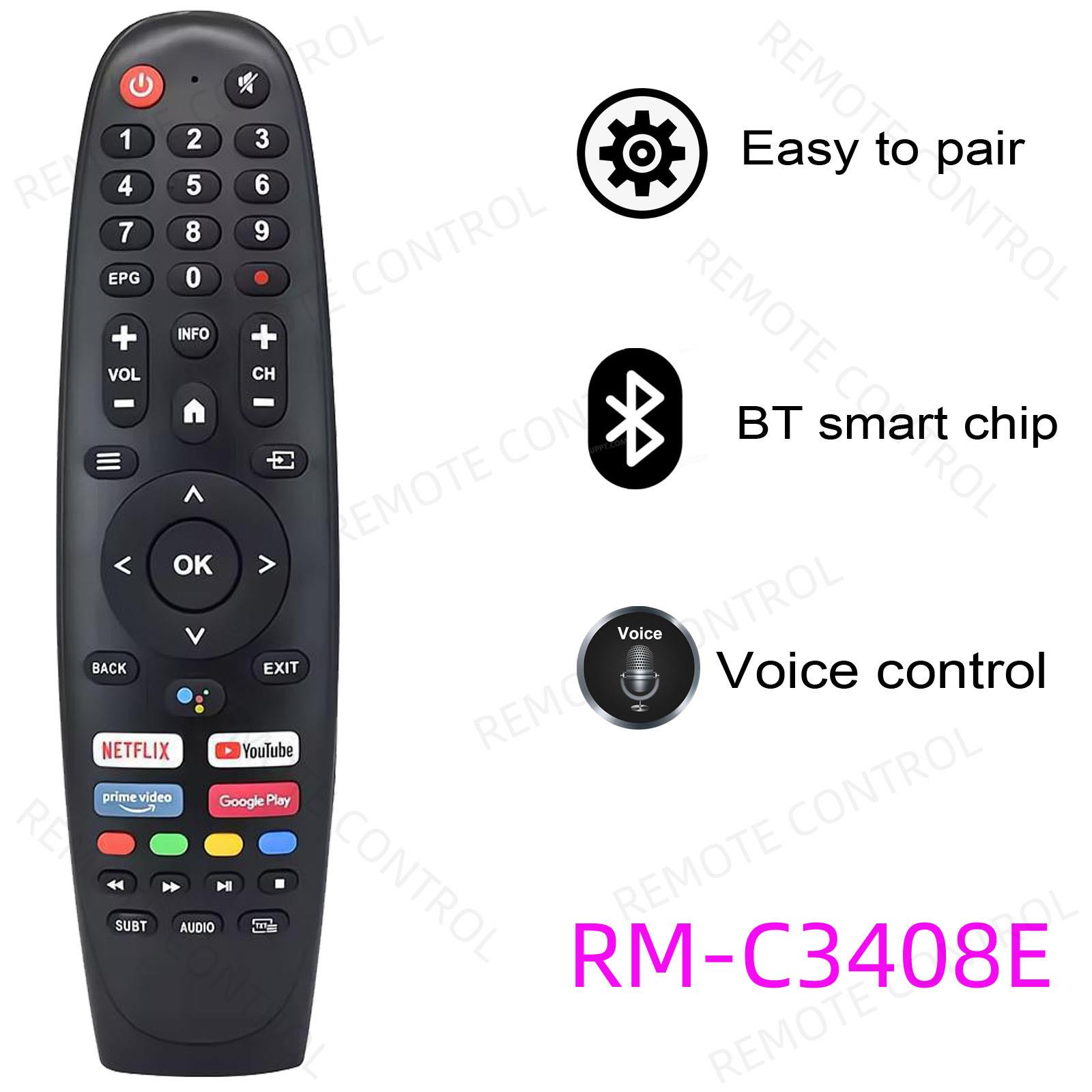 适用于JVC电视机语音遥控器  RM-C3408E C3420 EC40V2FA EC32V2HA