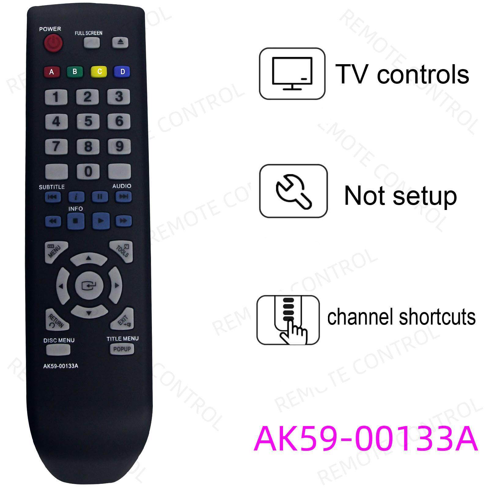 适用于三星蓝光DVD播放器遥控器 AK59-00113A AK59-00133A