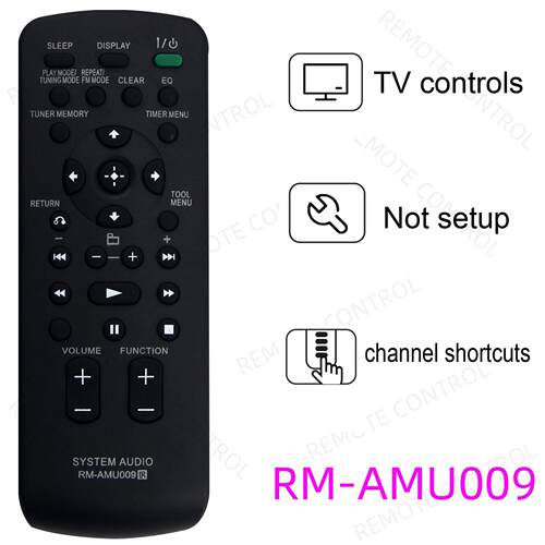 适用于索尼音响播放器遥控器 RM-AMU053 009 166 007 137 006 012