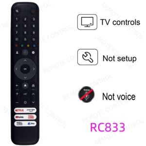 适用于TCL电视机遥控器 RC833 GUB1 GUBI C645 C745 C845系列