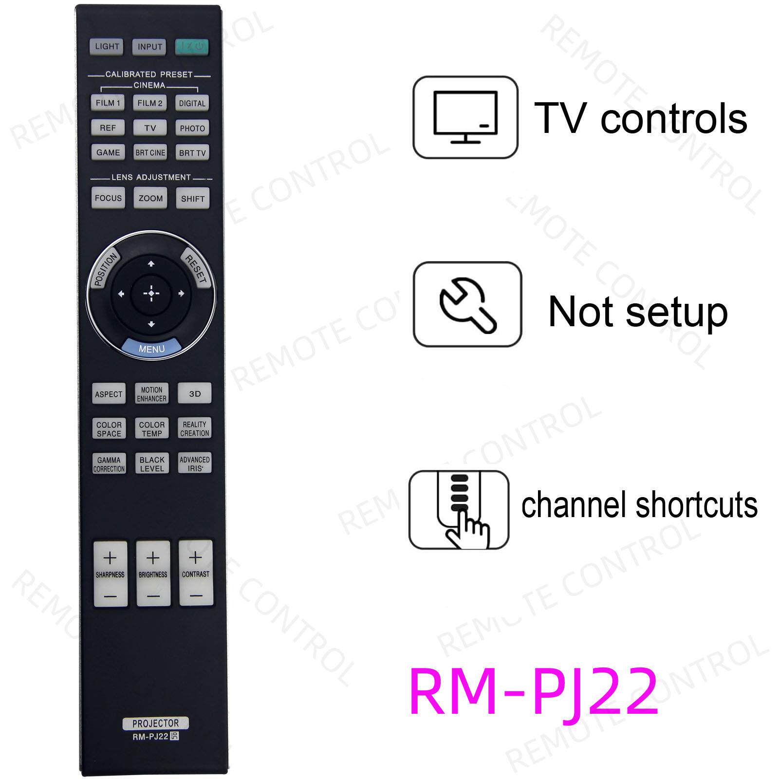 适用于索尼投影仪 投影机遥控器 RM-PJ22