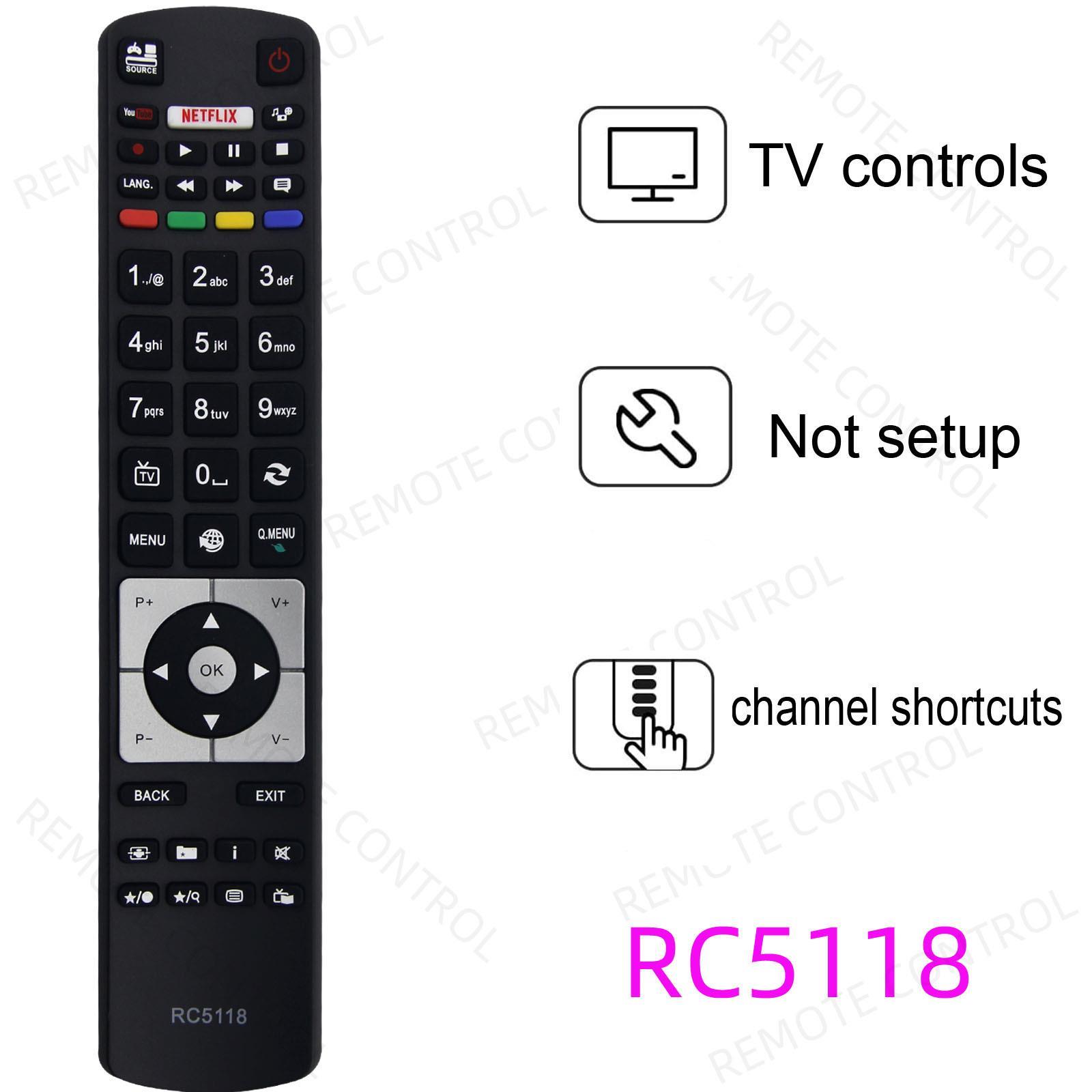 适用于日立电视机遥控器 RC5117 RC5118 RC5118F 50HYT62UH