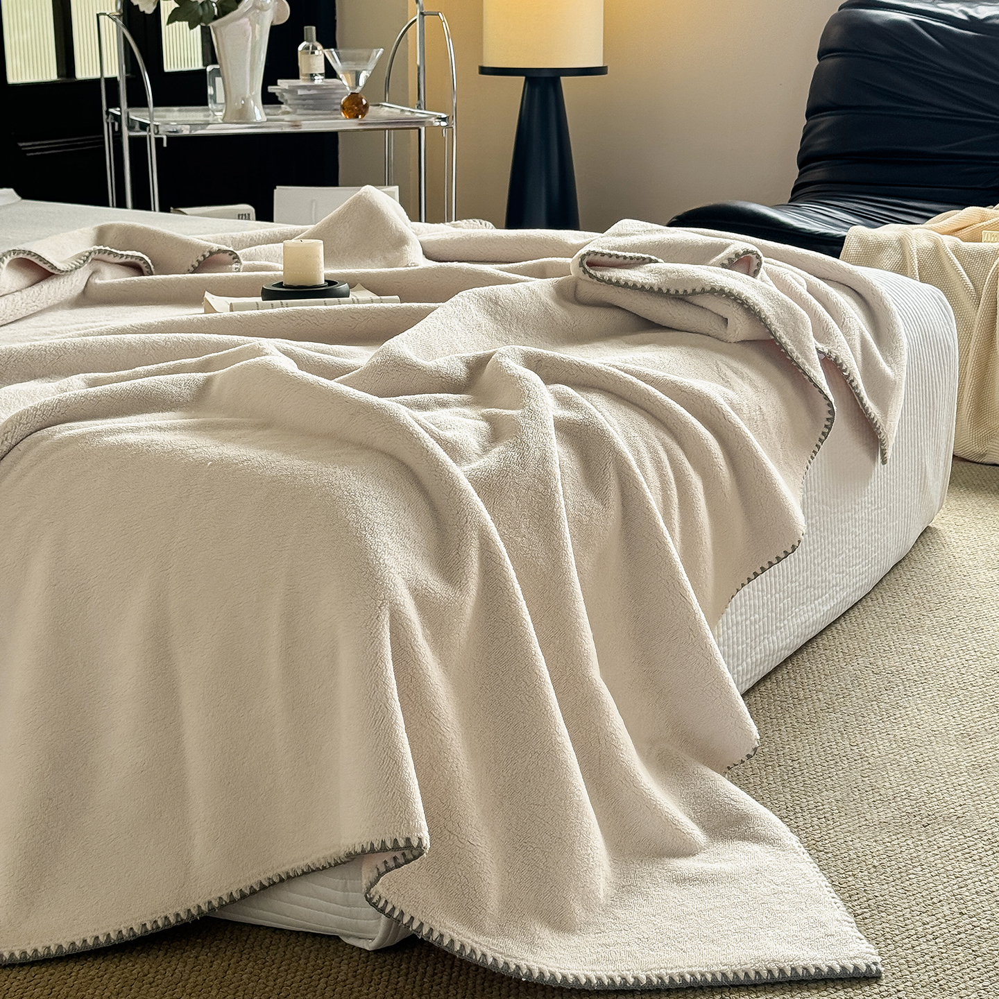 四季通用云肤绒毛毯冬季加厚保暖