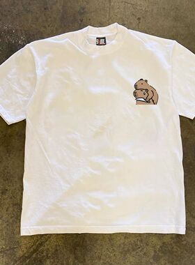 ZELIA 短袖T恤男国潮印花圆领重磅230Gins美式潮流夏季新款休闲半