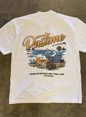 ZELIA 短袖T恤男国潮印花圆领重磅230Gins美式潮流夏季新款休闲半