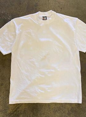 ZELIA 运动轻奢白色230G重磅短袖简约风纯色T百搭半袖上衣男女同