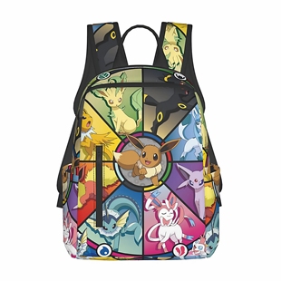 精灵宝可梦皮卡丘书包伊布小学生大容量轻便二次元卡通小童背包