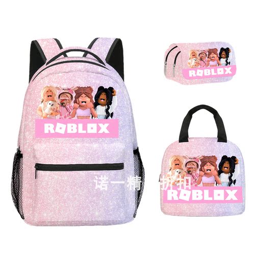 ROBLOX双层笔袋午餐包书包三件套