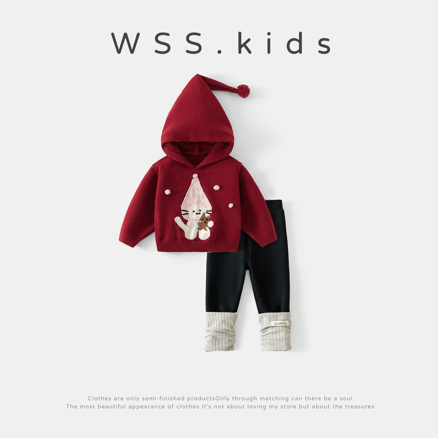 女童套装26新冬洋气儿童节日圣诞毛衣宝宝加绒打底裤两件套时髦,童装/婴儿装/亲子装,套装,淘宝优惠券,粉丝福利购,淘宝优惠卷