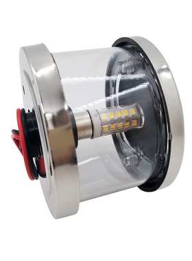 艾硕/ISURE12-24V不锈钢航行灯90*68MM红白绿色LED船用游艇用配件