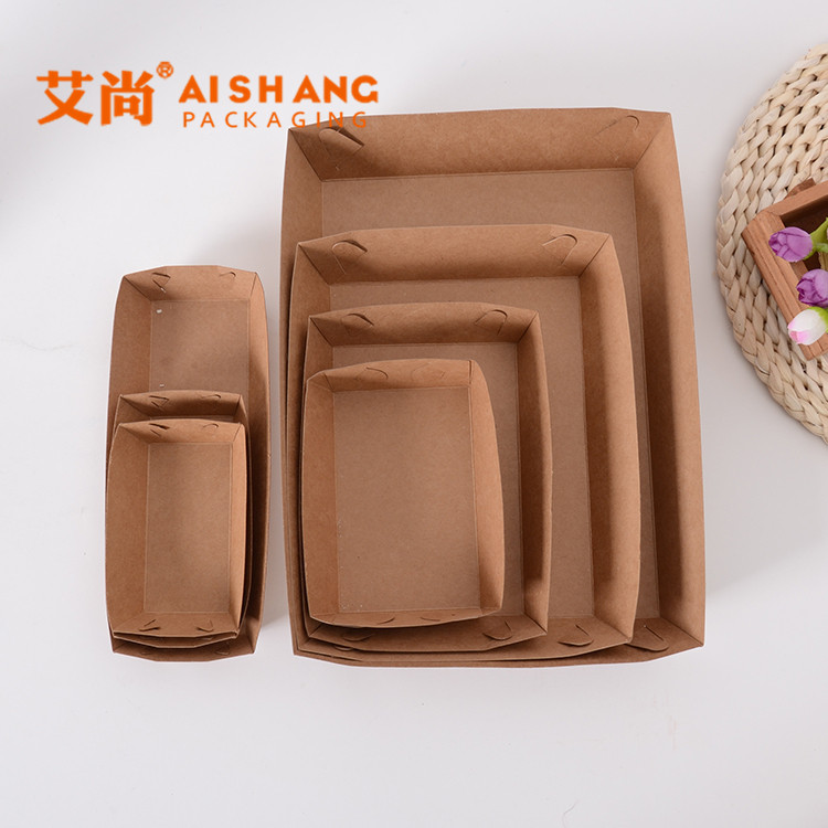 一次性防油炸鸡烤肉牛皮纸折盒