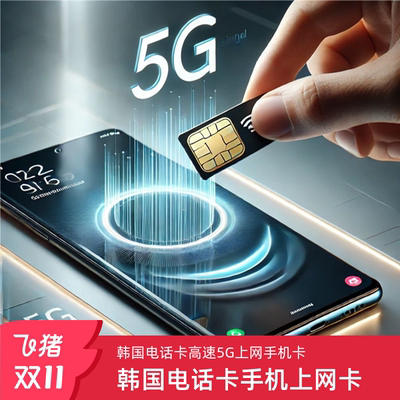 韩国电话卡5G上网卡