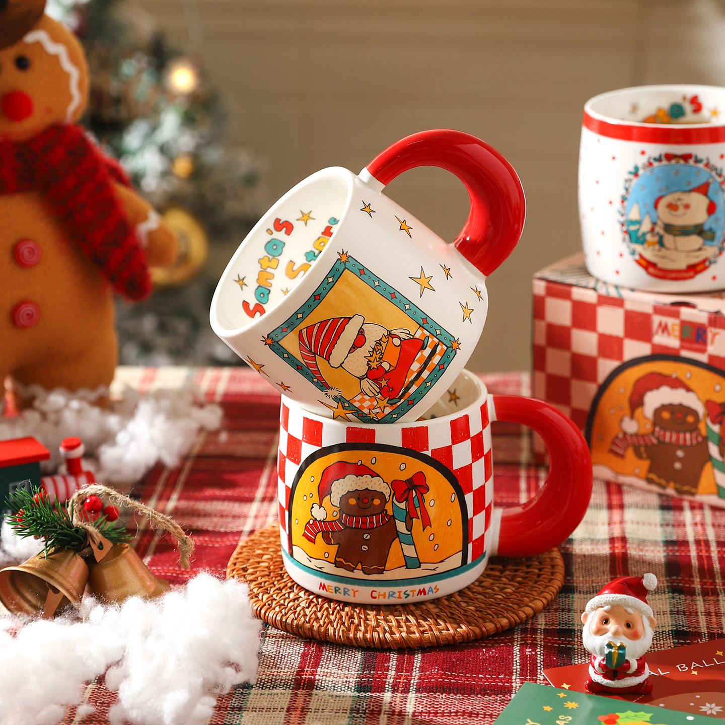 舍里高颜值圣诞伴手礼陶瓷水杯