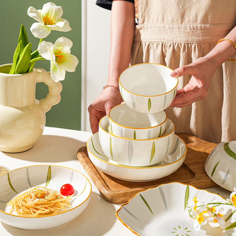 舍里轻奢陶瓷高颜值碗盘碟