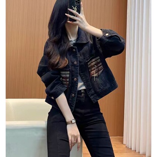 欧洲站牛仔外套女新款2026短款小个子欧货高街美式设计感小款上衣