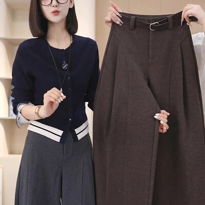 垂感宽松直筒裤显瘦阔腿裤子潮-