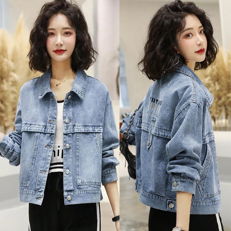 短款牛仔外套女士春秋温柔风图片
