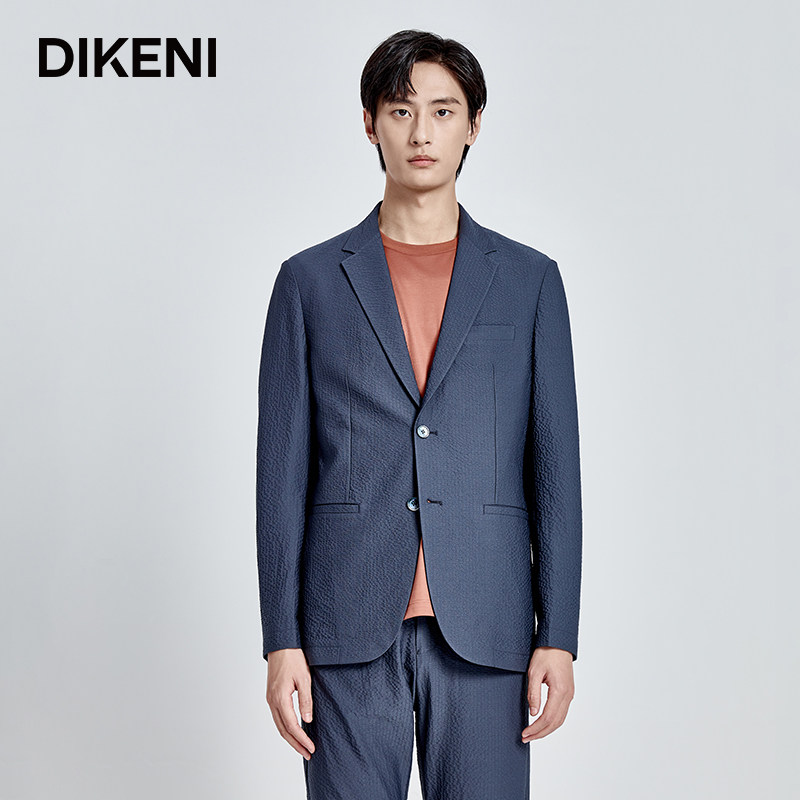 迪柯尼西装男新款轻薄易打理竖纹自然皱便西套装西服外套,男装,休闲西服,淘宝优惠券,粉丝福利购,淘宝优惠卷