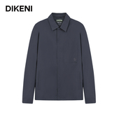 科技锦氨小细格品牌经典 男装 1034翻领夹克 新品 迪柯尼春季