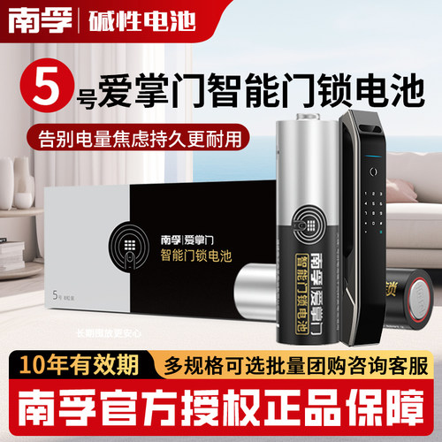 南孚碱性5号密码锁智能门锁电池