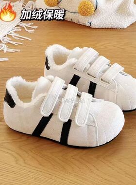 废土风冬季保暖女鞋勃肯鞋2025新款爆款厚底小白鞋二棉鞋德训鞋子