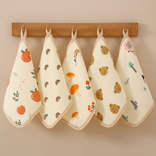 婴儿毛巾纱布小方巾婴儿a类新生儿口水巾纯棉宝宝初生儿洗脸面巾